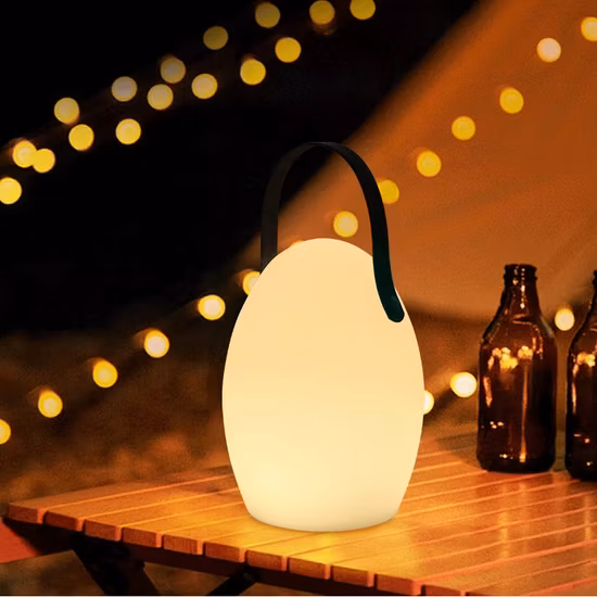 Перезаряжаемые аккумуляторные светильники для вечеринок RGB светодиодные настольная мебель пластиковый круглый цветочный горшок декоративный светильник